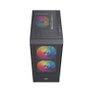 Einarex P100 RGB Caja ATX Semitorre Negra 3 Ventiladores EXCS-PL-100R-B