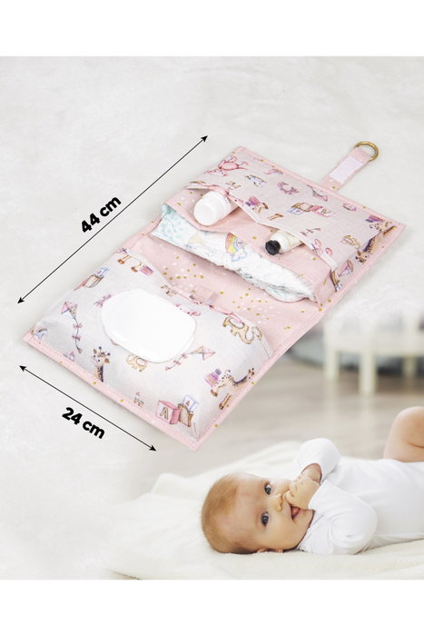 Aberto Design KALS-04294 Cesta de fieltro 44x24 cm rosa 100% polipropileno
