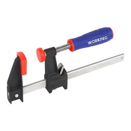 Workpro Sargento de apriete con émbolo de 30 cm, liberación rápida, acero