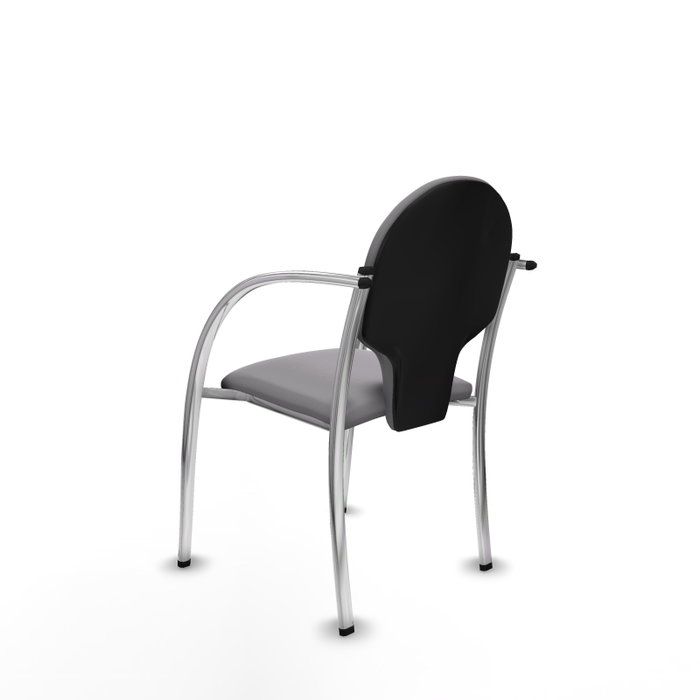 PIQUERAS Y CRESPO Silla Hellín Gris con Brazos Fijos y Tapizado en Similpiel PIQUERAS Y CRESPO Silla Hellín Gris con Brazos Fijos y Tapizado en Similpiel