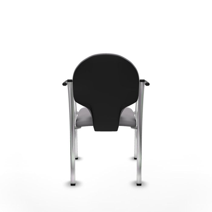 PIQUERAS Y CRESPO Silla Hellín Gris con Brazos Fijos y Tapizado en Similpiel PIQUERAS Y CRESPO Silla Hellín Gris con Brazos Fijos y Tapizado en Similpiel