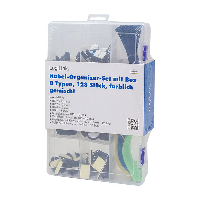 LogiLink KAB0084 Set de organizadores de cables multicolor LogiLink KAB0084 Set de organizadores de cables multicolor
