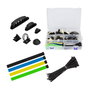 LogiLink KAB0084 Set de organizadores de cables multicolor