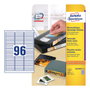 AVERY Zweckform L6022REV-25 blanco 63,5 x 8,5 mm
