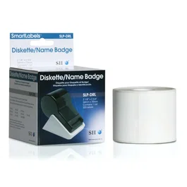 Seiko Instruments SLP-DRL Rollo de Etiquetas Autoadhesivas Blancas para Impresora Termica, 70 x 54 mm, 320 Etiquetas por Rollo