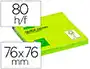 Q-connect Bloc de Notas Adhesivas Quita y Pon 76x76 mm Verde Neón 80 Hojas Q-connect Bloc de Notas Adhesivas Quita y Pon 76x76 mm Verde Neón 80 Hojas