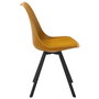 Home Deco Factory Silla Pp Con Cojín Atom Mostaza Contemporain