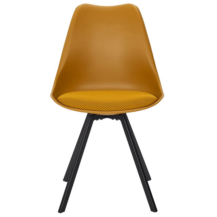 Home Deco Factory Silla Atom con Cojín Mostaza