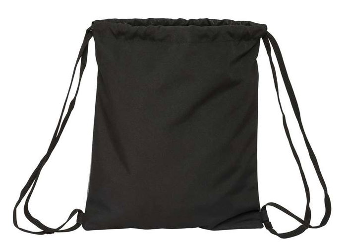 Bolsa Mochila con Cuerdas BlackFit8 Old school Negro Gris 35 x 40 x 1 cm