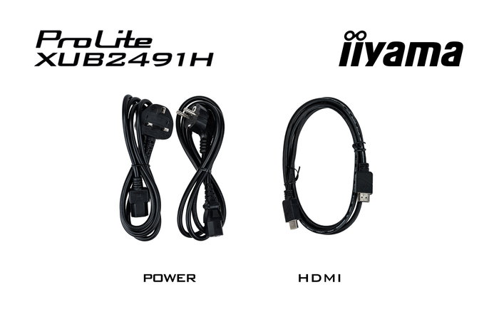 iiyama ProLite XUB2491H-B1 Monitor 23.8 pulg. Full HD IPS 100 Hz Negro iiyama ProLite XUB2491H-B1 Monitor 23.8 pulg. Full HD IPS 100 Hz Negro