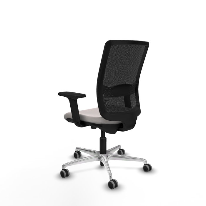 PIQUERAS Y CRESPO Silla de oficina Haches con mecanismo Sincro/Traslack Blanco y Negro