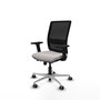 PIQUERAS Y CRESPO Silla de oficina Haches con mecanismo Sincro/Traslack Blanco y Negro