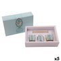 DKD Home Decor Set de Ambientador Mikado y 2 Velas en Cristal RAHGA