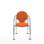Silla de Recepción Hellín Piqueras y Crespo 220PTCRB308 Naranja 2 Unidades