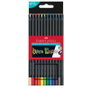 Faber-Castell Black Edition Estuche de 12 Lápices de Colores Triangulares