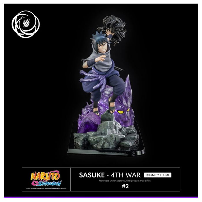 Tsume Art Figura Naruto Shippuden Sasuke 4th War Estatua Resina PVC Coleccion IKIGAI