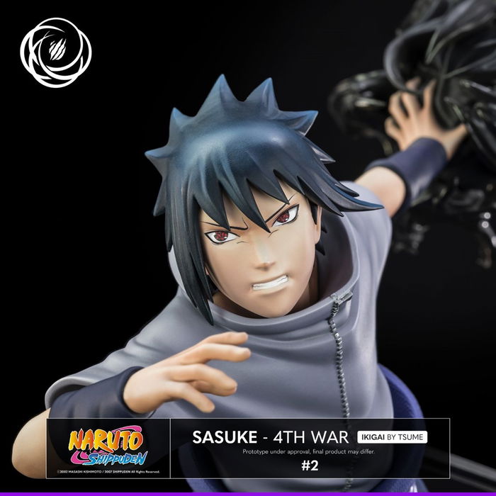 Tsume Art Figura Naruto Shippuden Sasuke 4th War Estatua Resina PVC Coleccion IKIGAI