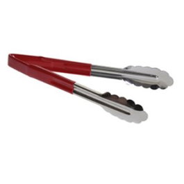 OMS Pinza de Acero Inoxidable y Vinilo 24 cm Roja