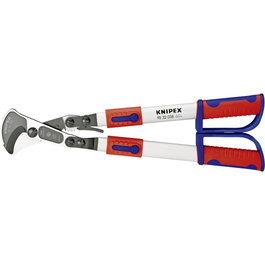 Knipex Tijeras de cable con sistema de carraca y patas telescópicas 95 32 038