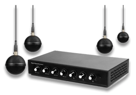 Laia TPAPQ Sistema de audio para conferencias en grupo con 4 micrófonos de techo para salas de reuniones