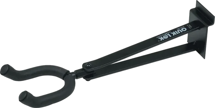 QUIKLOK Soporte Guitarra Pared Doble Perfil Largo (24,5 Cm) Acero Negro Carga Máxima 12,5 Kg QUIKLOK Soporte Guitarra Pared Doble Perfil Largo (24,5 Cm) Acero Negro Carga Máxima 12,5 Kg