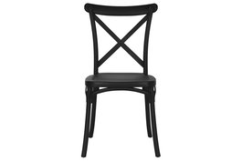 DKD Home Decor Silla Terraza y Jardín Negro 51 x 88 x 48 cm (4 Unidades)