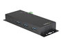 StarTech.com Hub USB-C HB31C3A1CME, 4 Puertos (1x USB-C + 3x USB-A) 10Gbps, USB 3.2 Gen 2, Alimentación Externa, Metal