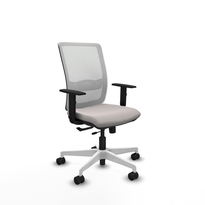 PIQUERAS Y CRESPO Silla de oficina Haches Blanca con Mecanismo Sincro/Traslack PIQUERAS Y CRESPO Silla de oficina Haches Blanca con Mecanismo Sincro/Traslack