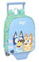 Safta Mochila con Carro 232+carro 805 Bluey "Sisters" 22x27x10 cm