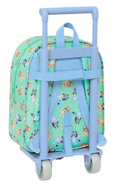 Safta Mochila con Carro 232+carro 805 Bluey "Sisters" 22x27x10 cm