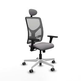 PIQUERAS Y CRESPO Silla de oficina Motilla Gris con mecanismo Sincro
