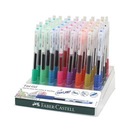 Faber Castell Bolígrafo Roller Fast Gel Grip 0.7 mm C-Surtidos Expositor 40 Ud