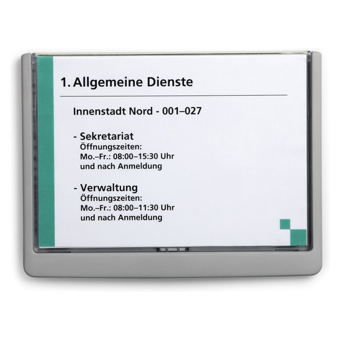 Durable ClckSignA5 Señal de puerta 210x148,5 mm Grafito