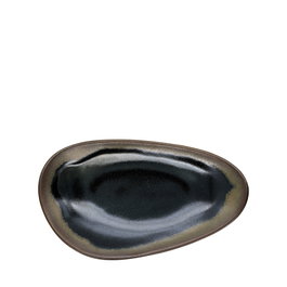 Summa Danza Sahara Plato Llano Abstract Marrón (Set de 6) 26x15 cm
