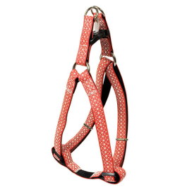 Nayeco Arnés Mac Leather Cross Rojo 20mm x 46-75cm