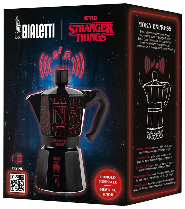 Bialetti Moka Express Colección Stranger Things 6 tazas - Negra/Roja Bialetti Moka Express Colección Stranger Things 6 tazas - Negra/Roja