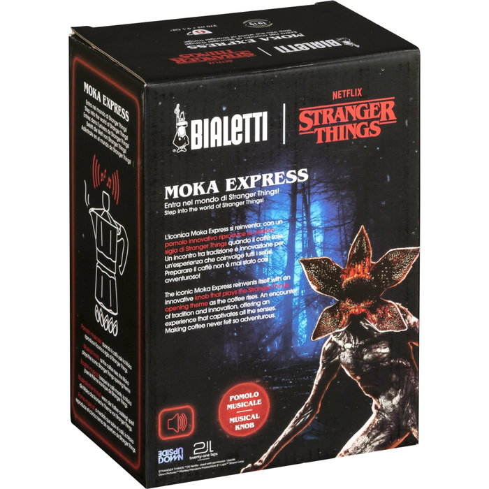 Bialetti Moka Express Colección Stranger Things Negra/Roja (6 tazas, 270 ml) Bialetti Moka Express Colección Stranger Things Negra/Roja (6 tazas, 270 ml)