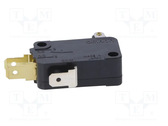 Aratas (Formerly Omron Components) Microconmutador SNAP ACTION VX-55-1C23 SPDT 5A/125VAC Aratas (Formerly Omron Components) Microconmutador SNAP ACTION VX-55-1C23 SPDT 5A/125VAC