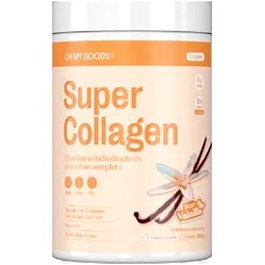 OH MY GOODS Super Collagen Vainilla 300 Gr Complemento Alimenticio Colágeno Magnesio Ácido Hialurónico Vitaminas B C D Sin Gluten Lactosa Azúcar