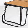 Aktive Mesa de camping plegable efecto bambú con asas transporte