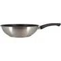 Menastyl Wok 6020252 Acero Inoxidable 28 cm Apto para Todo Tipo de Fuegos, Incluida Inducción