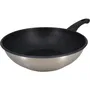 Menastyl Wok 6020252 Acero Inoxidable 28 cm Apto para Todo Tipo de Fuegos, Incluida Inducción
