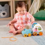 Fisher-Price Caravana arrastrable del Bosque de la amistad con todoterreno y actividades - Juguete para bebés +12 meses