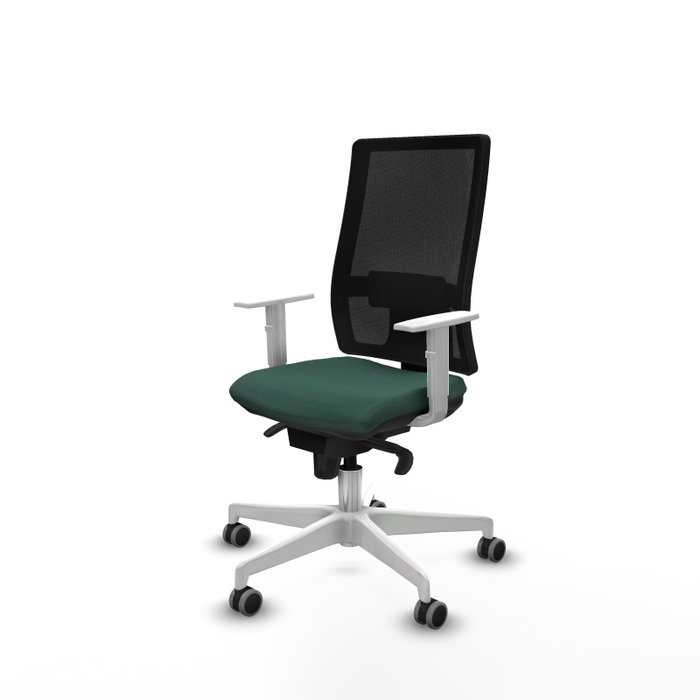 PIQUERAS Y CRESPO Silla de oficina Horna con mecanismo Sincro, Verde botella y Negro PIQUERAS Y CRESPO Silla de oficina Horna con mecanismo Sincro, Verde botella y Negro
