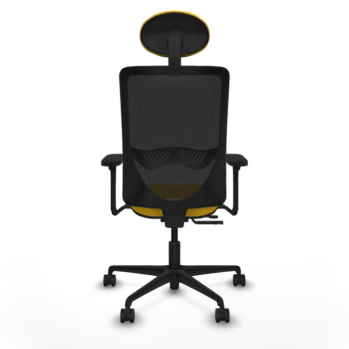PIQUERAS Y CRESPO Silla de oficina Zulema Amarillo y Negro