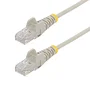 StarTech.com Cable de Red N6PAT25CMGRS Cat6 U/UTP 0.25m Gris - RJ45 Macho a RJ45 Macho - 10GbE, PoE+++ 100W