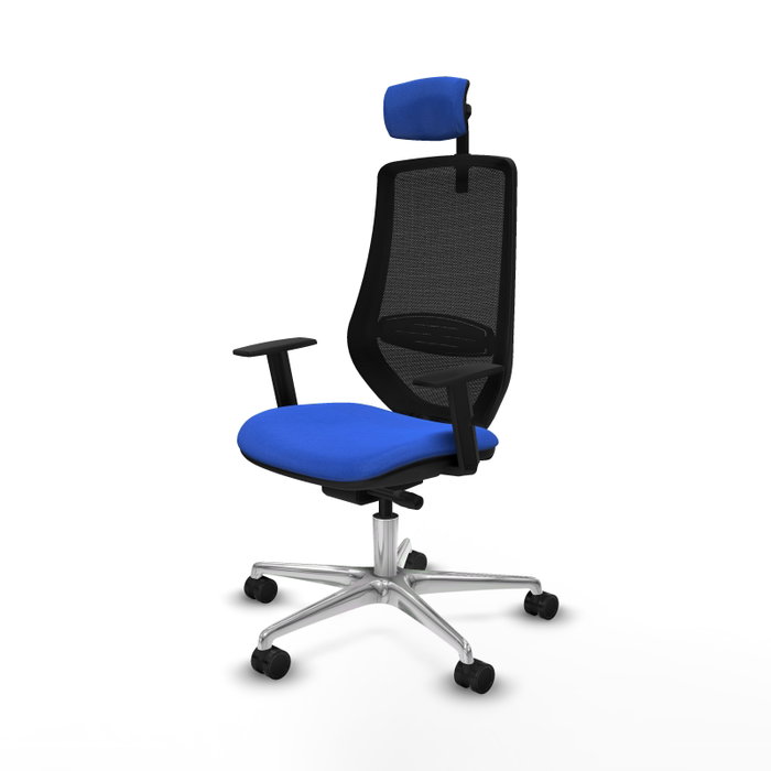 PIQUERAS Y CRESPO Silla de oficina Mardos con mecanismo Sincro/Traslack Azul y Negro PIQUERAS Y CRESPO Silla de oficina Mardos con mecanismo Sincro/Traslack Azul y Negro