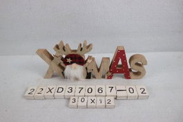 DKD Home Decor Decoración MDF Xmas Multicolor Surtida 30x2x12 cm