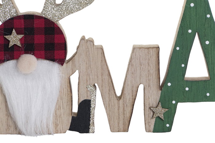 DKD Home Decor Decoración MDF Xmas Multicolor Surtida 30x2x12 cm DKD Home Decor Decoración MDF Xmas Multicolor Surtida 30x2x12 cm