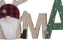 DKD Home Decor Decoración MDF Xmas Multicolor Surtida 30x2x12 cm